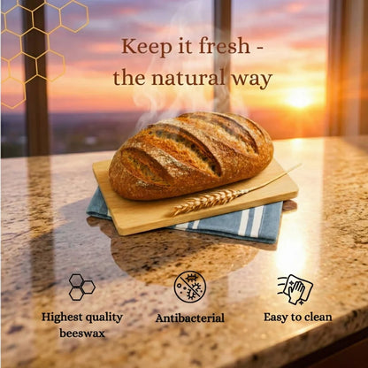 Premium 100% Cotton-Beeswax Bread Bag