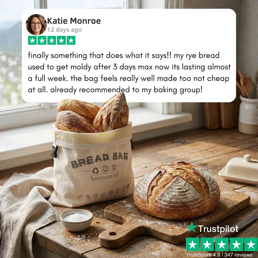 Premium 100% Cotton - Beeswax Bread Bag - MaisonFresh